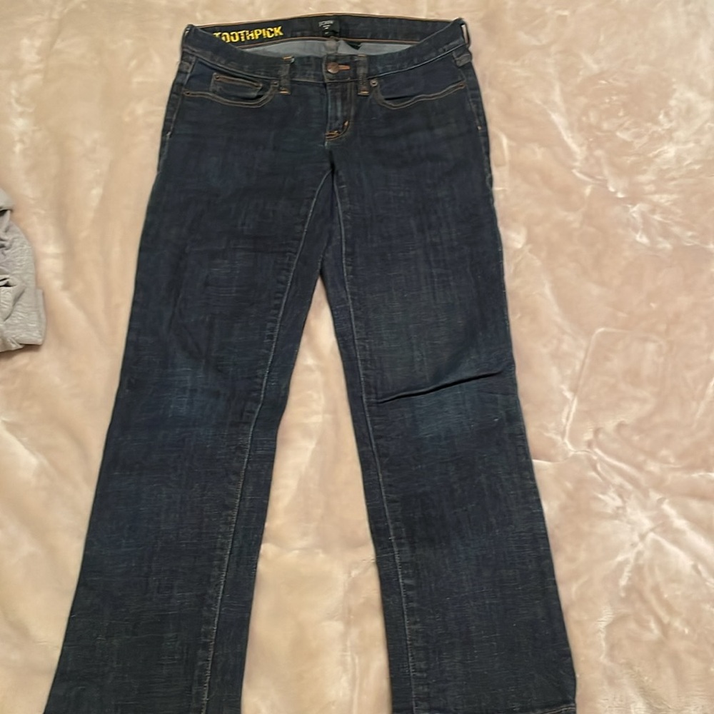 Jcrew stretch toothpick jeans. Barely worn. Size 27